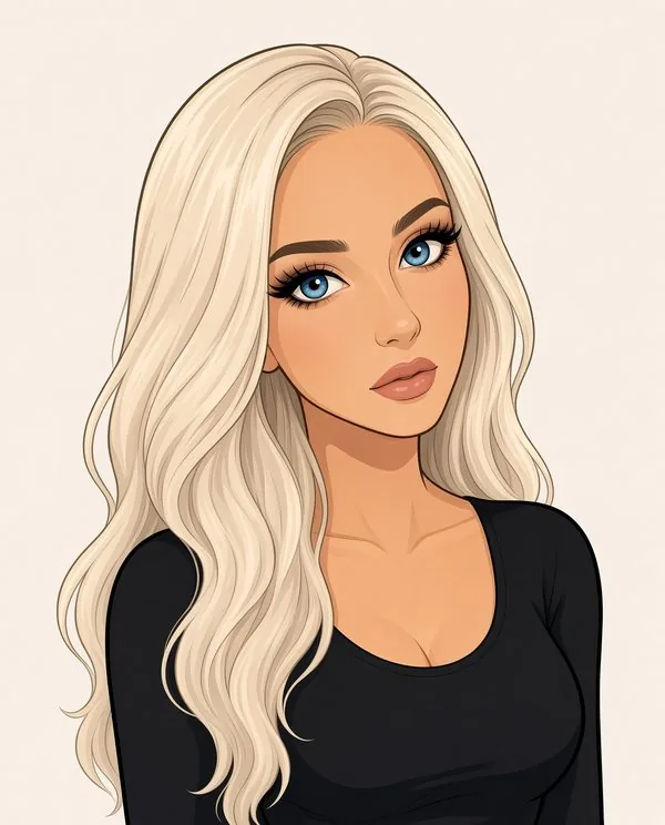 Lana Grey – gezeichnetes Porträt